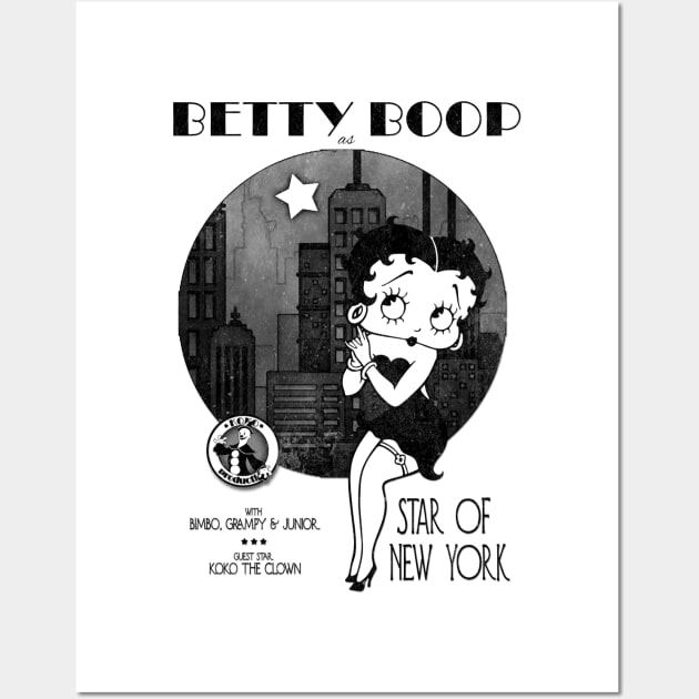 Betty Boop - Star of New York Wall Art by Affiliate_onga